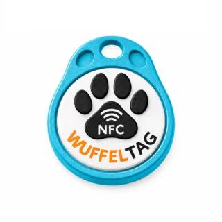 WuffelTag in Sky blue