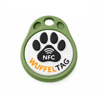 WuffelTag in Olive green